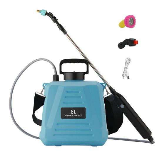 5L/8L Electric Garden Sprayer Backpack Lawn Sprayer with 3 Nozzles Retractable Wand Adjustable Strap Garden Spraying Tool for Watering Fertilizing
