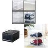 1PCS Transparent Shoe Plastic Storage Box Magnetic Switch Multipurpose Dustproof Stackable Storage Case Shoe Boxes For Home
