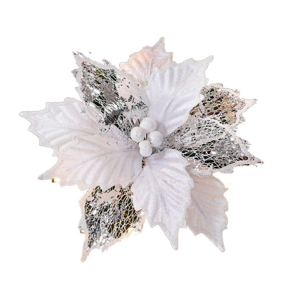Handmade Artificial Flower Oranment Mixed Leaves Xmas Decorative Flowers Home Decor