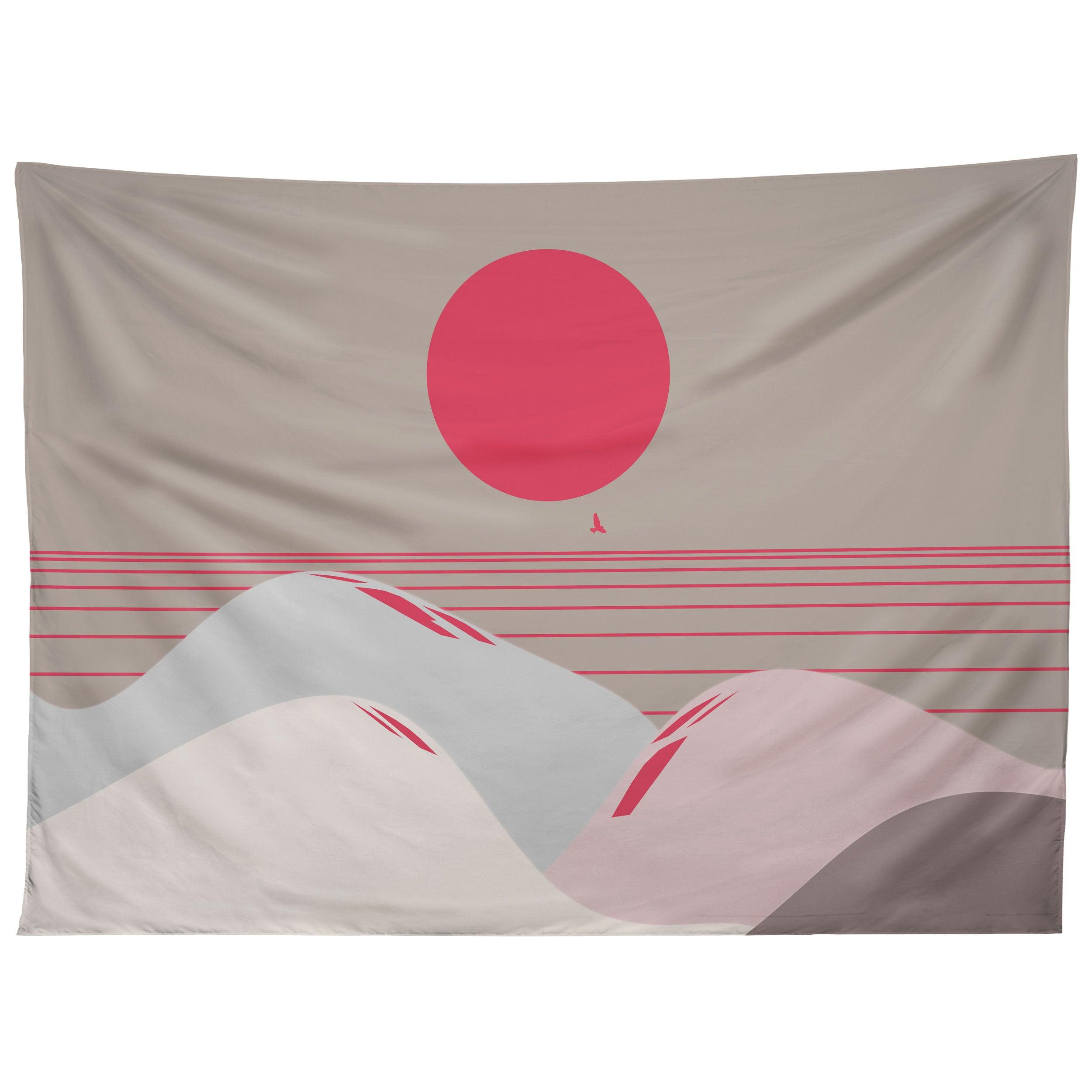 MINIMAL SUNSET 9 tapestry 75x100