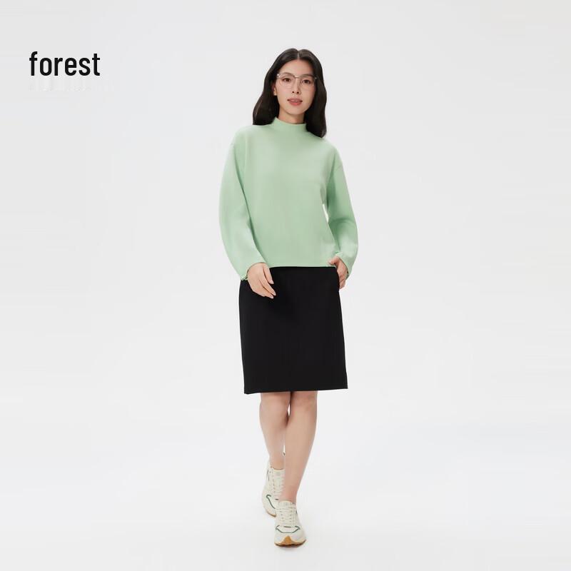 KOLON SPORT Women's Antibacterial Mock Neck Sweatshirt