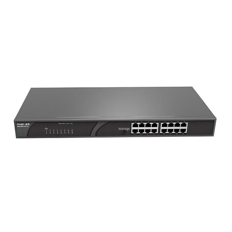 

Ruijie 16-Port 100M Unmanaged Ethernet Switch