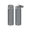 Thermos Vacuum Insulated Straw Dark Keeps Drinks Cold DGY Bottle, 510ml, Gray, Only, FKA-500