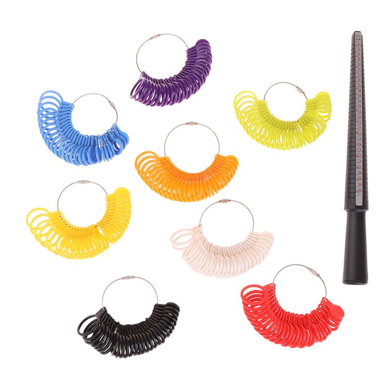 Jewellery Tools Ring Size Mandrel Stick Finger Gauge Ring Sizer Measuring Jewelry Tool Set Ring Size  Jewellery Tools