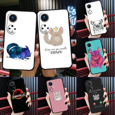 Çizgi Film Chinchilla Huawei P20 P30 P40 Lite Pro P Smart 2019 Nova 9 5T Telefon Kılıfı İçin Honor 50 8X 9X 10i