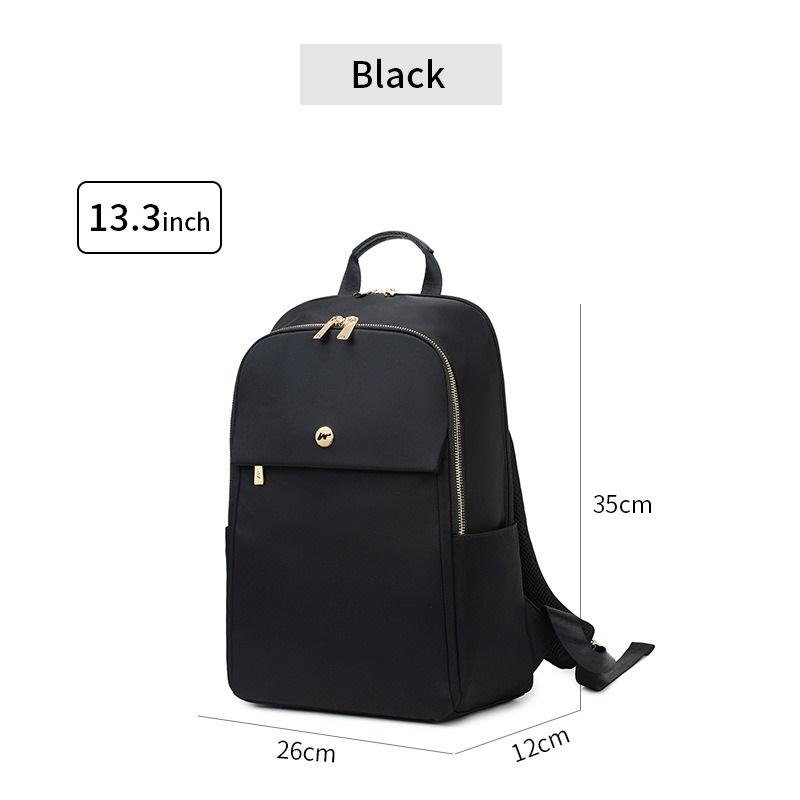 

Женский деловой рюкзак в стиле кэжуал, легкий, простой, сумка для ноутбука 15,6 дюйма, 14 дюймов, 13 дюймов S чёрный