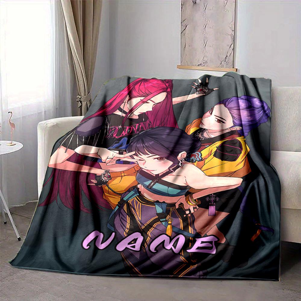 Custom 1pc Name: Fantasy Trio Blanket, Soft And Comfortable Blanket, Casual Warm, Camping Travel Blanket, Birthday Gift Q912140
