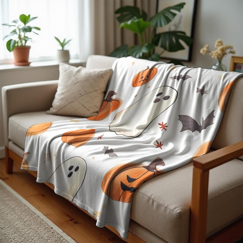 Watercolor Gradient Shark Soft Flannel Blanket Breathable Warm Throw for Office Car Sofa Kids Room Birthday Xmas Gift