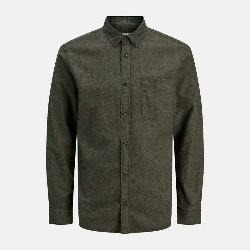 Chemise ajustée coton mélangé regular fit Homme JACK & JONES
