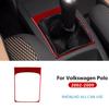 Real Soft Carbon Fiber Sticker For Volkswagen Polo 2002 2003 2004 2005 2006 2007 2008 2009 Car Manual Gear Shift Outer Frame