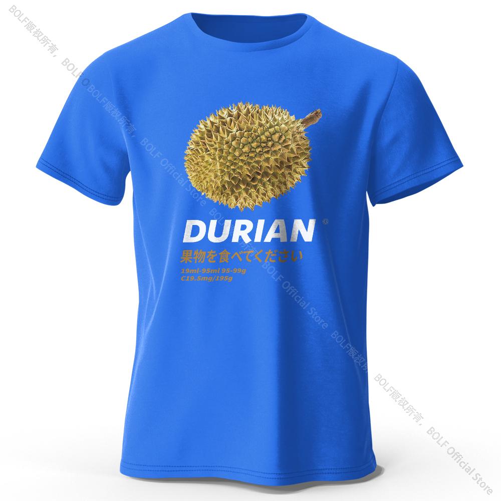Funny Durian Graphic Tee - Quirky & Playful Design for Casual Everyday Wear, Lightweight Breathable Cotton
