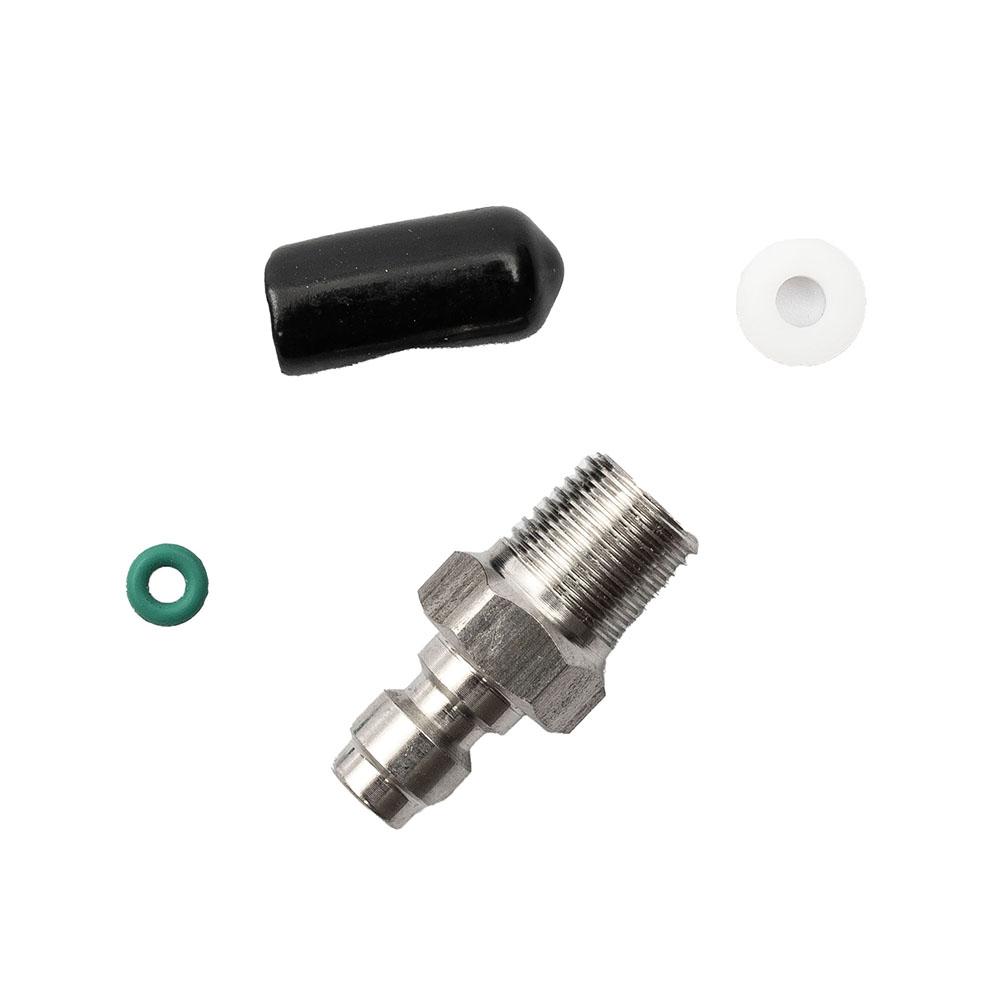 8MM One-Way Valve Filled Pacifier Stainless Steel M10 1/8NPT 1/8BSPP Thread Quick Connector Male For Direct Injection Valve