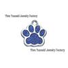 DIY Dog Paw Print Pendant: Glittery Customizable Pet Tag with Logo Printing Options