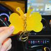 Cute Cartoon Plush Bee Keychain Adorable Keyring Doll Pendant for Bags Clothes Accessories Brooch Decor DIY Craft Supplies