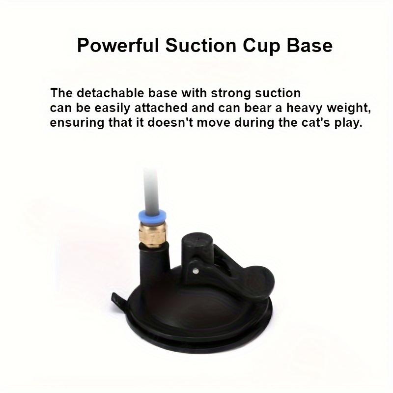 Interactive Cat Toy Handfree Cat Stick Playing Kitten Playing Teaser Wand Toy Suction Cup Feather Cat Wand Pet Supplies