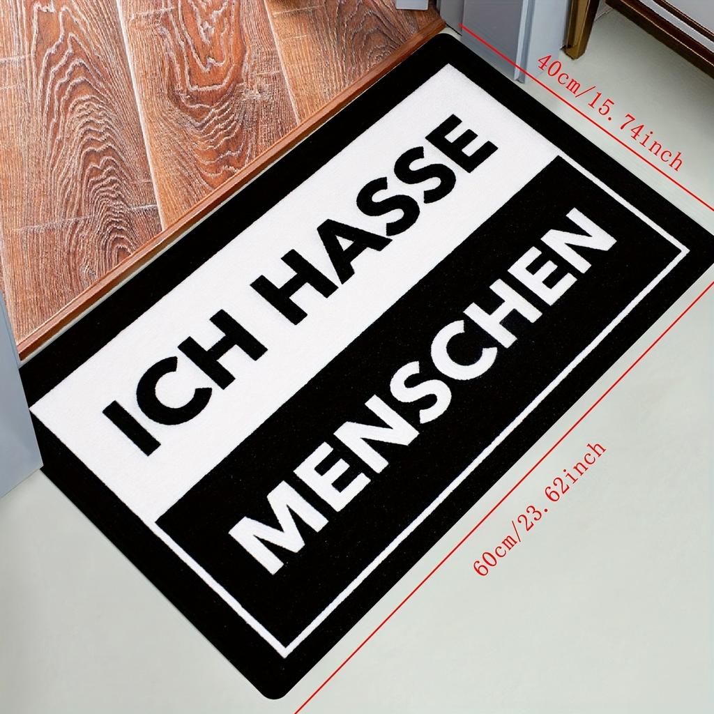 1PC German Charactor Door Mats Kitchen Rugs Non-Slip Pop art design Living room Rugs Bath Mat Carpet for Home Sink Laundry Decor