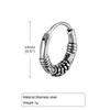 Mprainbow Retro Geometric Hoop Earrings,Men's Irregular Circular Earrings with Ear Holes,Never Rust Jewelry