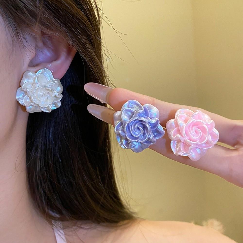 Jewelry Accessories Resin Flower Earrings Set Vacation Style Sweet Stud Earrings  Summer Beach