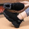 Cotton shoes women's winter large-size thick-soled shoes piled and thickened cotton boots shallow-mouth lightweight short boots