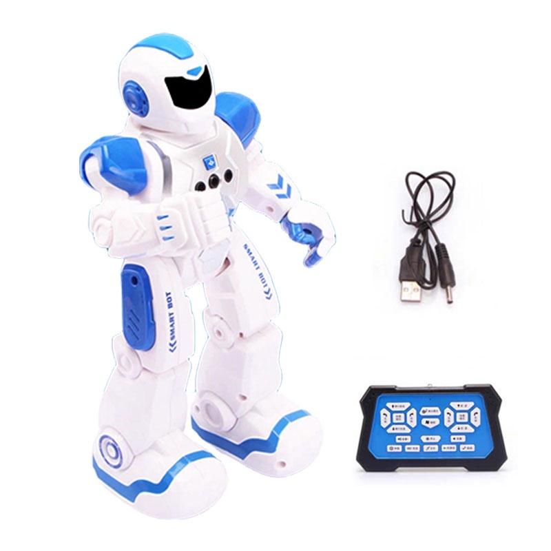 Kids' Intelligent Remote Control New Will Electric Robot Toy Blue/red Educational And Fun Dancing Robot
