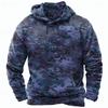 Fall Winter Men's Camo Camouflage 3D Print Hooded Hoodies Sweatshirt Long Sleeve Streetwear Camouflage Pullover Tops