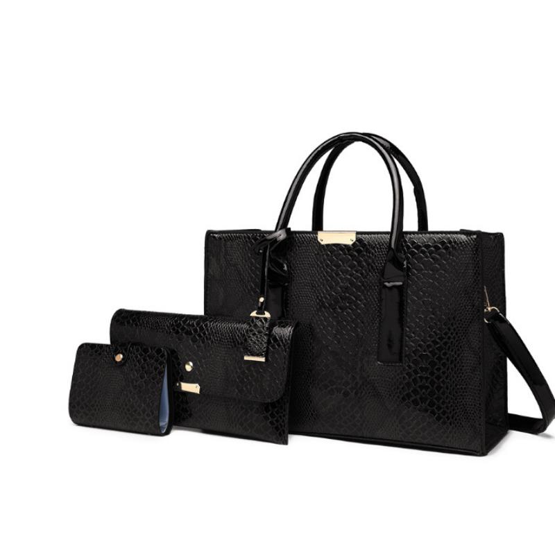 Vzor hadí kůže Dámská taška Módní trend Kabelka Šikmé Straddle Retro Velkokapacitní pouzdro