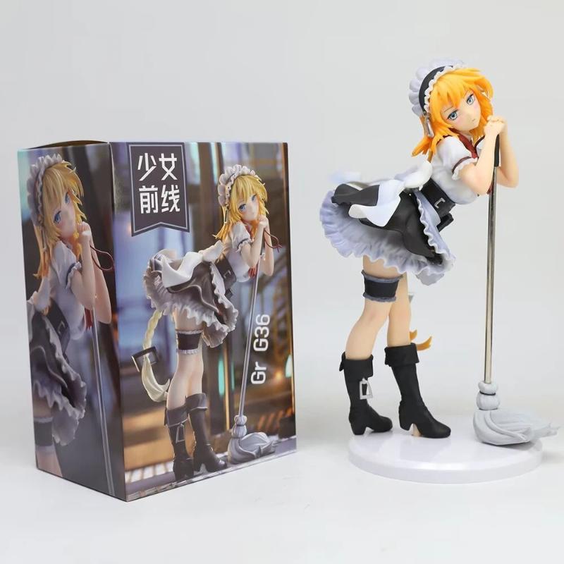

Girls Frontline Gr G36 Cute Maid Outfit Anime Action Figure Boxed Collectible Statue Desktop Decor For Anime Game Enthusiasts