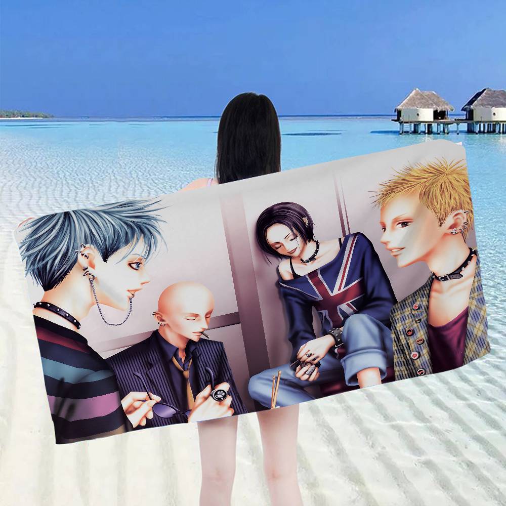 Nana Anime Microfiber Blanket Quick Drying Beach Towels Oversized Printing Super Absorbent Pool Towel Blanket