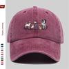 pc Farm Animal Embroidery Style Printed Baseball Cap Casual Design Sun Hat Truck Driver Decor Hat Adjustable Strap Papa Cap