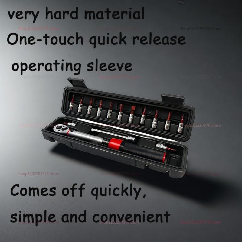 Bicycle Torque Wrench Set 2-24Nm Adjustable Spark Plug Tool Kit for Auto Motorcycle Bike Repair Essential Wrench Accessories