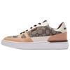 Niedrige Skateboard-Schuhe aus Rindsleder Damen Ahornbraun CU478-MPL