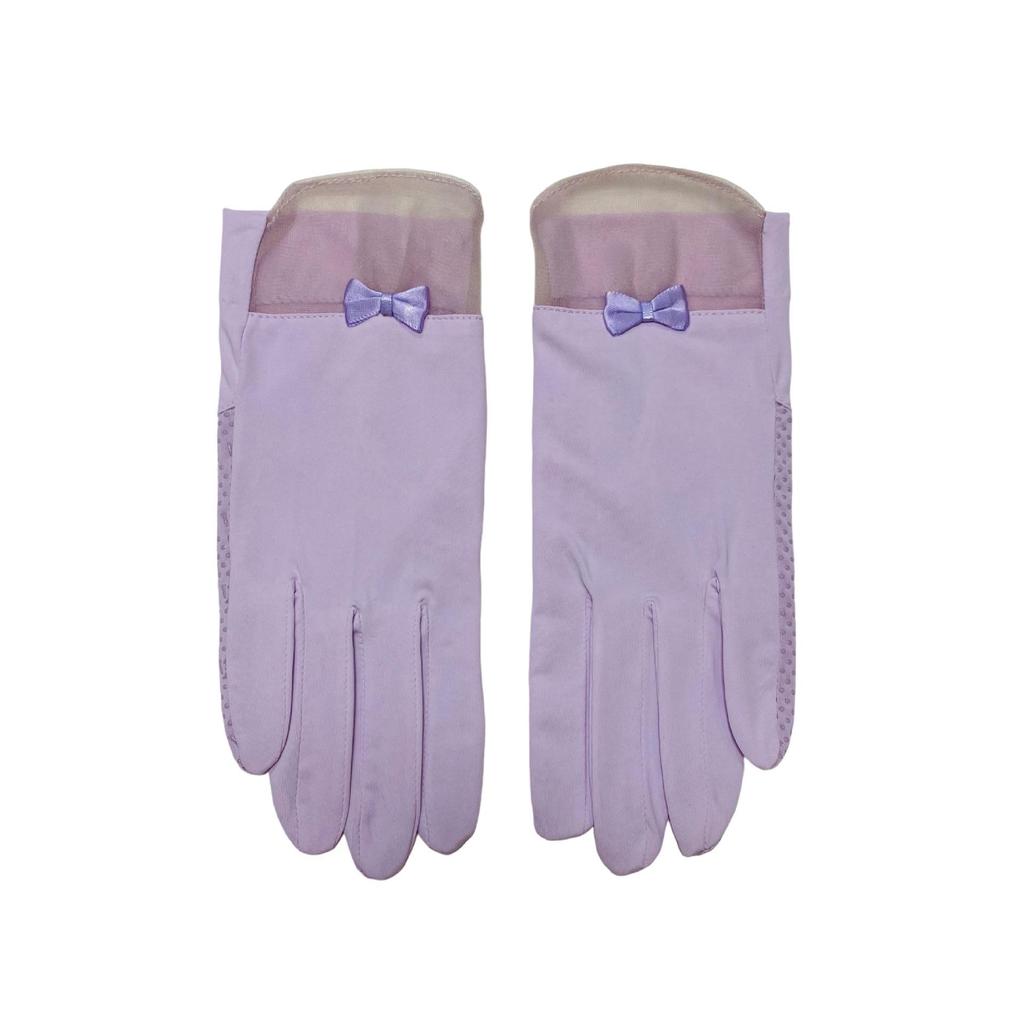 Women's Ice Silk UV Protection Gloves - Thin, Non-Slip, Touchscreen-Ready for Summer Cycling & Driving