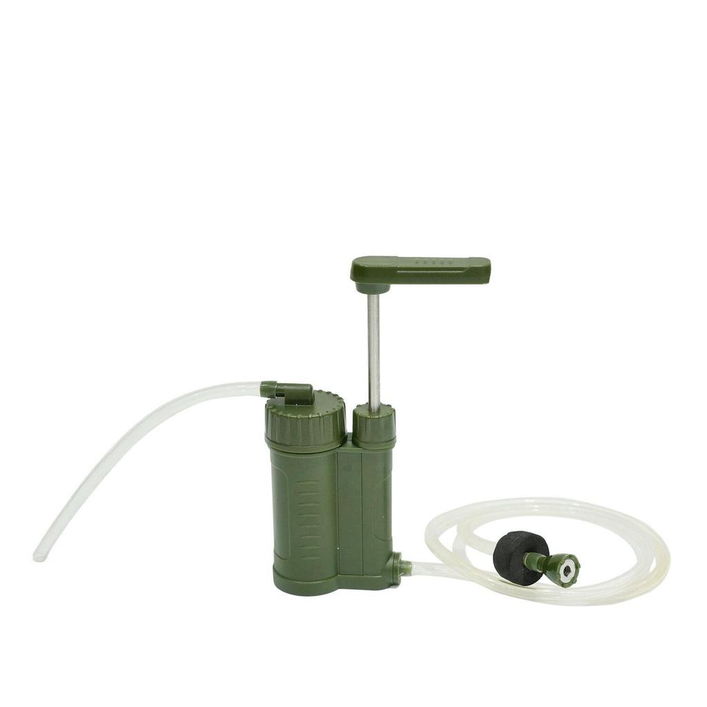 Cannuccia Purificatrice d'Acqua d'Emergenza Ultrafiltrazione Portatile Verde Militare per Uso Esterno