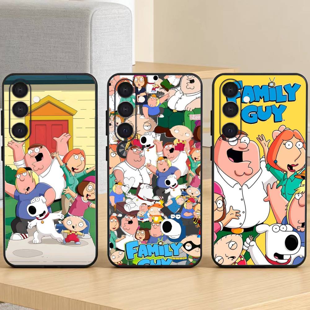 Family Guy Phone Case For Samsung Galaxy A73,A72,A71,A70,A52,A51 Others Soft Black Cover