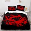 Fairy Tail Bettwäsche-Set Einzelbett, Twin, Full, Queen, King Size Fairy Tail Bettwäsche-Set Erwachsene Kinder Kawaii Bettbezug-Sets 3D-Druck 003