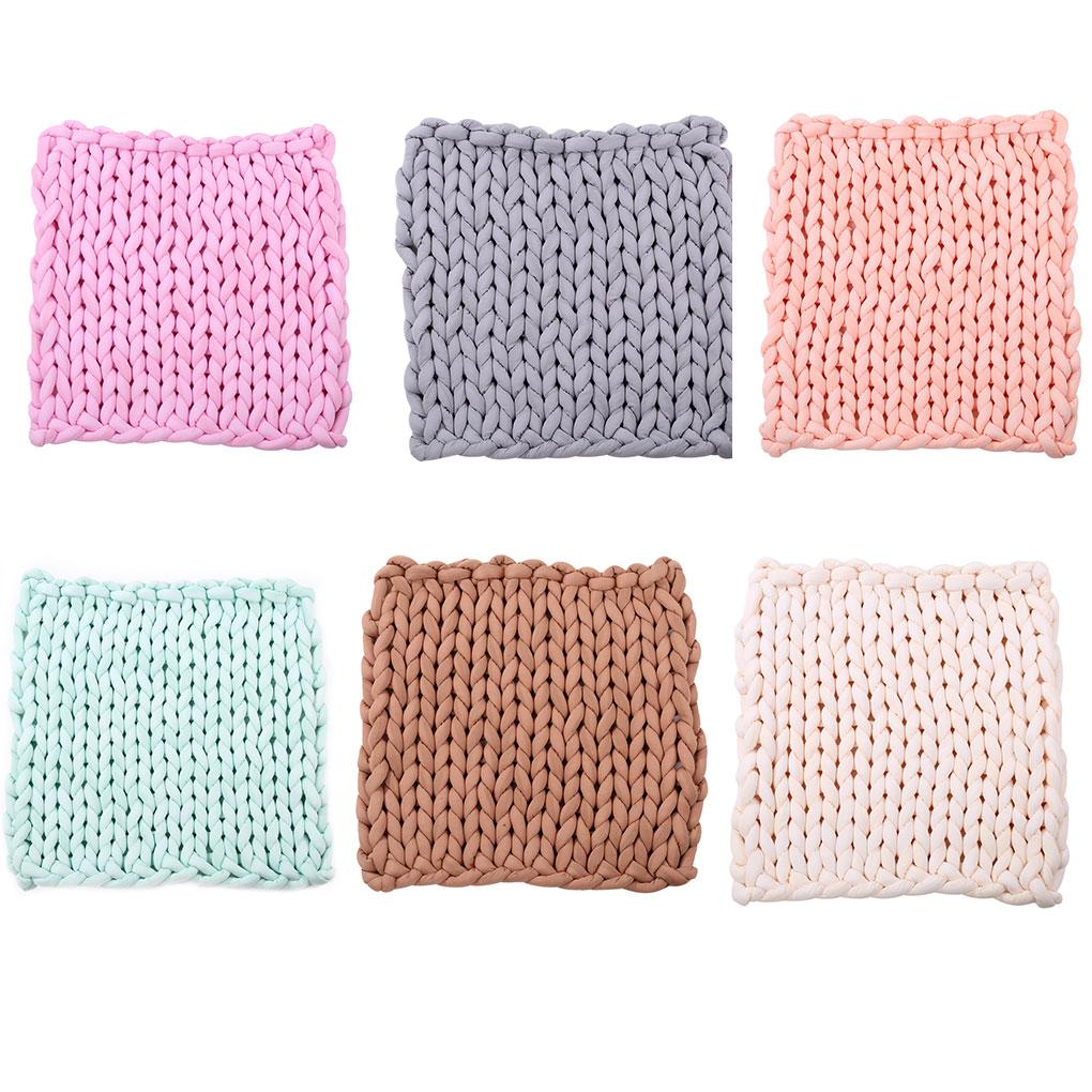 Soft Warm Large Hand Chunky Knit Blanket Thick Throw Yarn Bulky Bed Spread