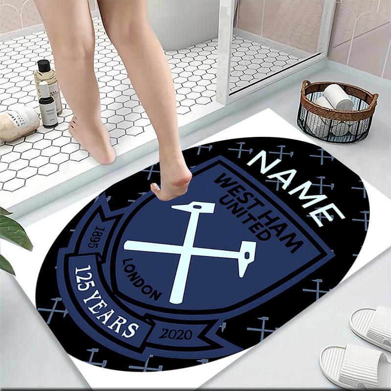 Custom Name Chelsea FC Crest Carpet Rug Customizable Soft Washable Anti-Slip Home Living Room Sofa Mats Personalized Rug. 0909218