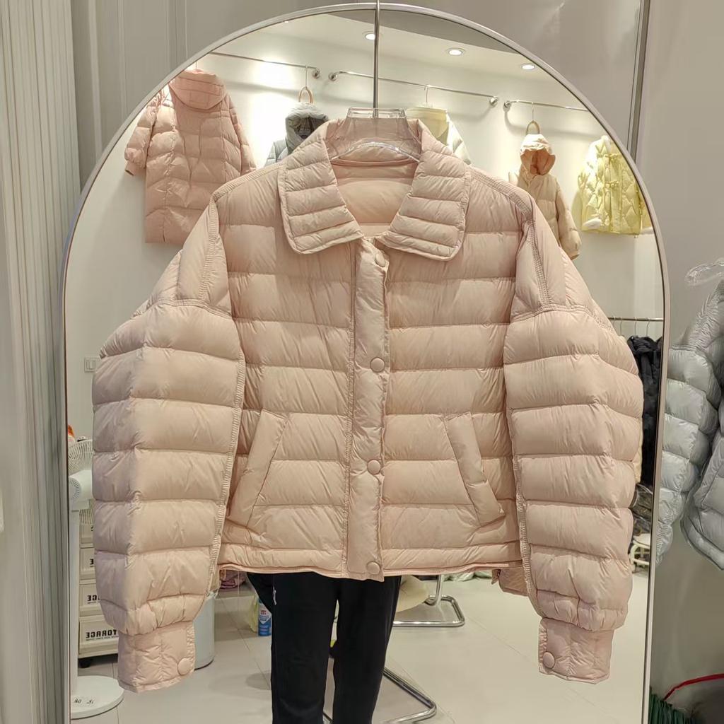 Autumn and Winter New Down Jackets Women's Short Short, Small, Fashionable, Foreign, Light and Thin, White Duck Down Jackets Are Sweet