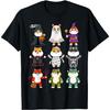 Guinea Pig Spooky Ghost Horror Pumpkin Guinea Pig Halloween T-Shirt
