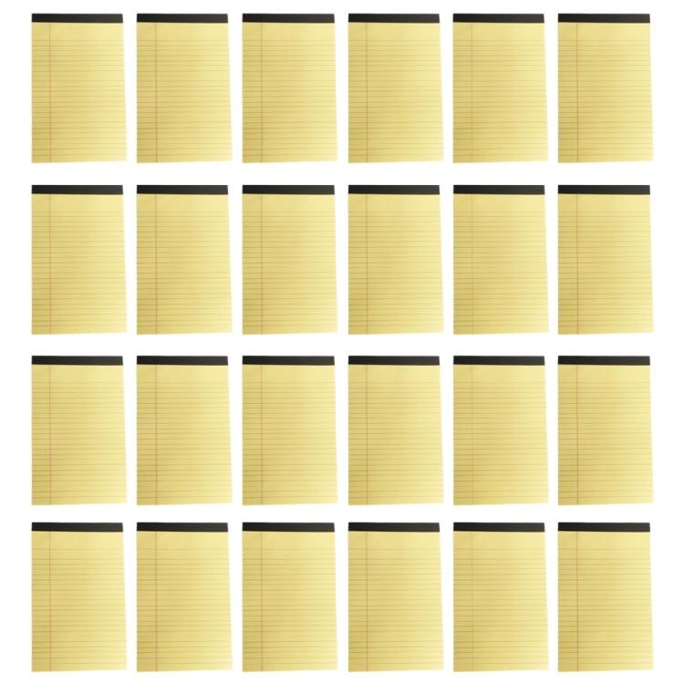 

Note Pads Set Of 24pcs Note Writing Pad For Daily Planning Task Management Wide Ruled Notepads жёлтый