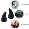 FAVOMOTO 2PCS 3D Devil Horns Sticker, Halloween Anti Collision Car Bull Horns Protector Decals Ornaments for Halloween Car Front Rear Bumper