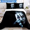 Abstract clown Pattern 3pcs K-pop music group Bedding set,Ideal for Bedroom, Dormitory,Including Duvet Cover And 2pcs Pillowcases,Fan gifts