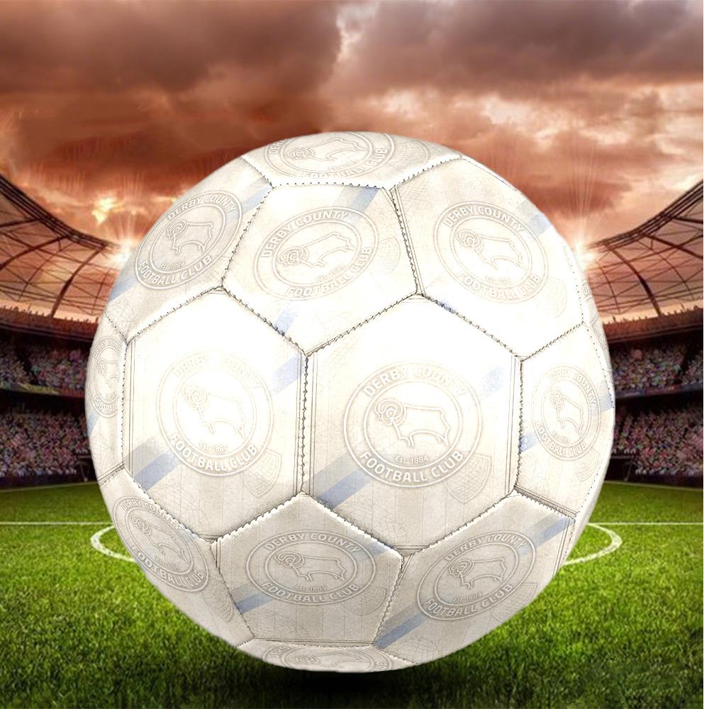 Derby County Size 5 Football High Elastic Soccer Ball For Outdoor Competition Daily Training Play