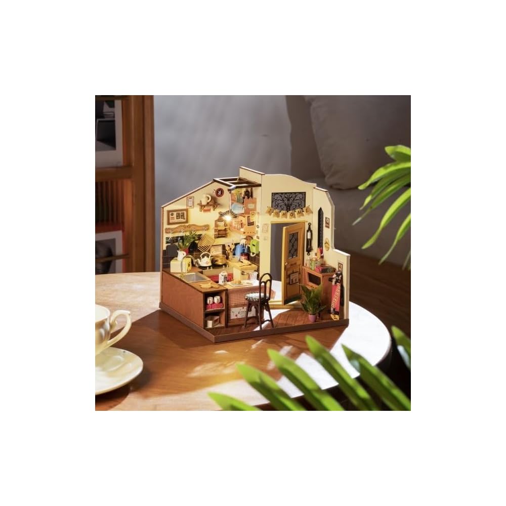 Tsukurundesu DIY Miniature House DG Series Country Kitchen with Instruction Manual