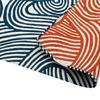 Musubi Furoshiki Isa Cotton (wrapping Cloth) Pattern, Double-sided, Knot, Orange, 48cm,