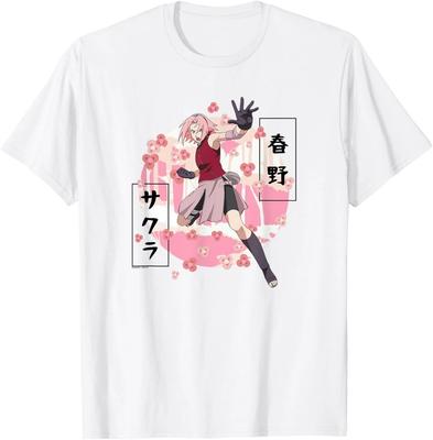 T-Shirt Anime Naruto Shippuden Fiori di Ciliegio