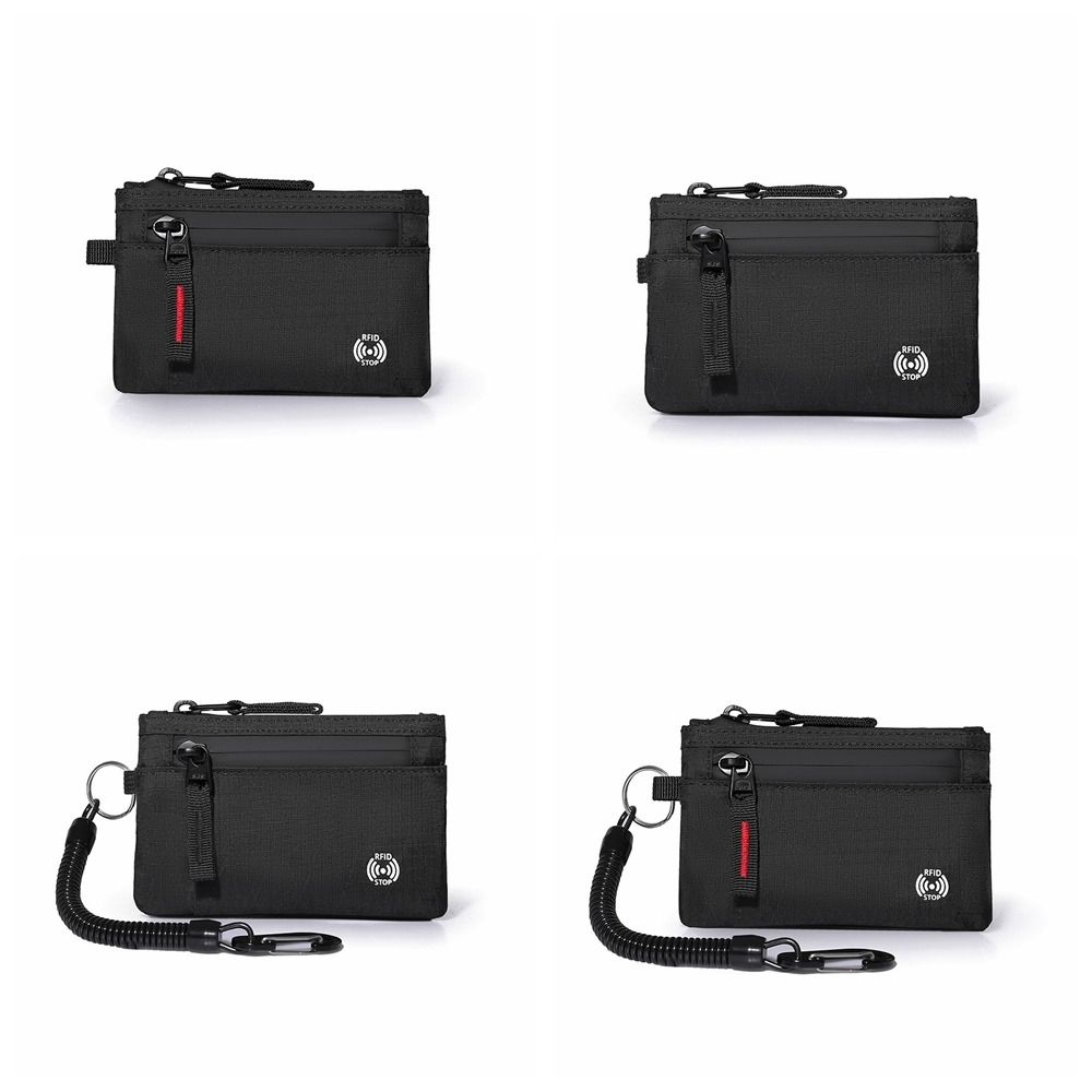 Anti-Theft RFID Credit Card Holder Multifunction Nylon Coin Purse Men's Wallet Travel Accessories