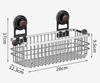 No-Drill Suction Cup Bathroom Shelf & Facial Wipes Storage Box