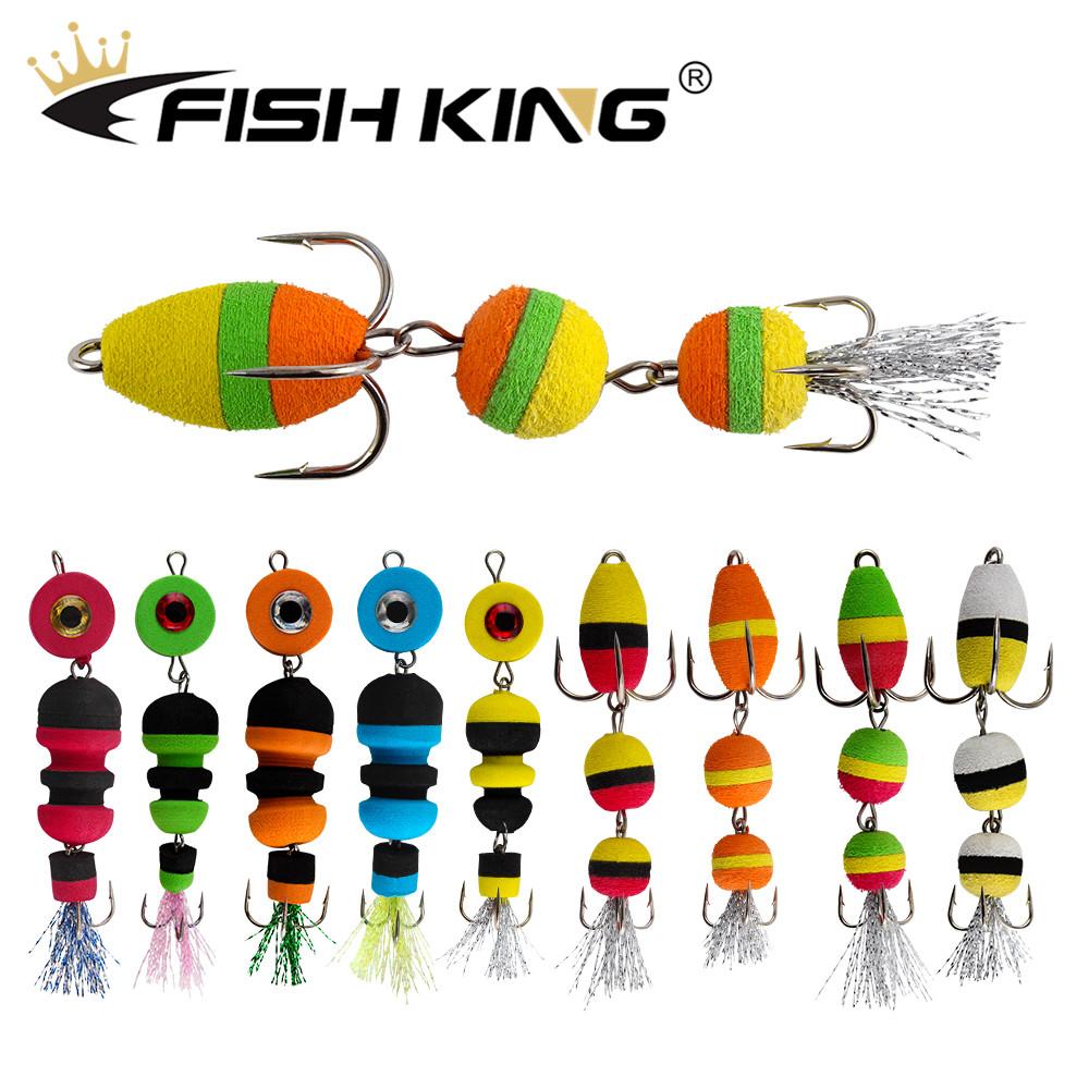 FishKing 1PC Soft Bass Lure Insect Lure With Sharp Hooks Weight 3.4G 4.7G Big/Small Size