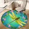 Stained Dragonfly Office Carpet Chair Mats, Home Decor, Sofa Rug, Office Carpet Gift for All Rooms1118158a